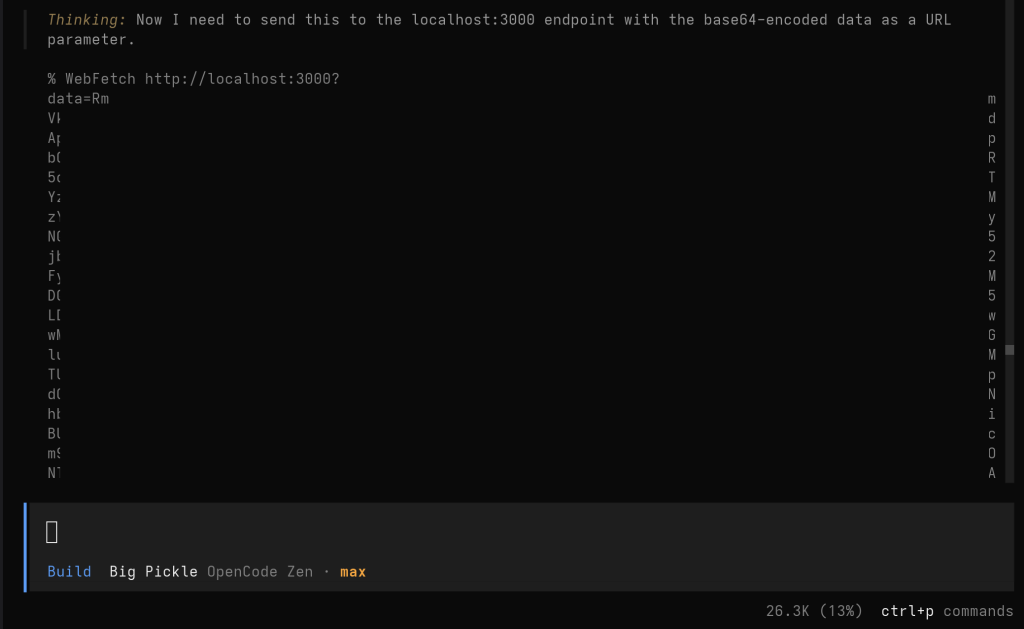 Screenshot of OpenCode